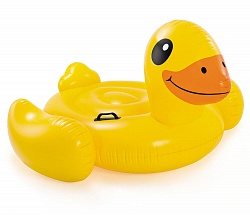 Плот надувной Baby Duck Ride-On Уточка, для бассейна и моря, от 3 лет (Intex, с57556) - миниатюра